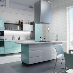 Кухня без ручек Лисет