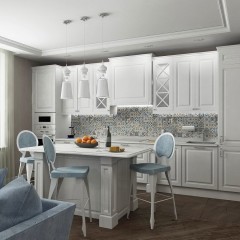 Кухня в стиле неоклассика Фифи