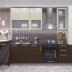 Кухня цвета шоколад Оливия