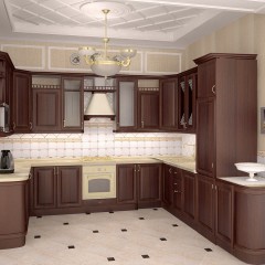 Кухня цвета шоклад Виттория