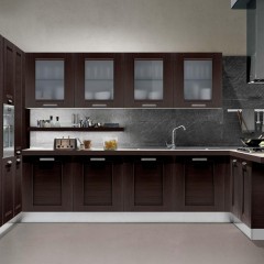 Кухня цвета шоколад Илария