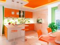Кухня оранжевого цвета Лиана