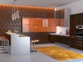 Кухня оранжевого цвета Элиза