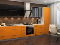 Кухня оранжевого цвета Амира