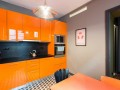 Кухня оранжевого цвета Ария