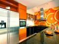 Кухня оранжевого цвета Асфира