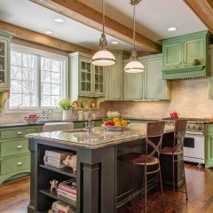 Кухня оливкового цвета Власта