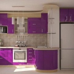 Кухня фиолетовая Марисоль