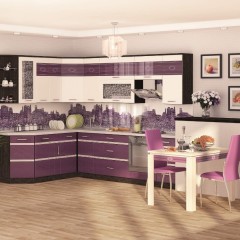 Кухня фиолетовая Анхела
