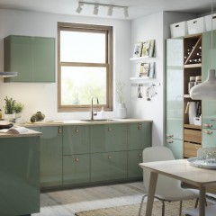 Кухня оливкового цвета Нэва