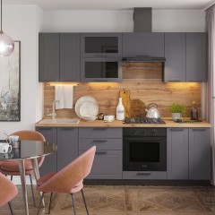 Серая кухня Пастель