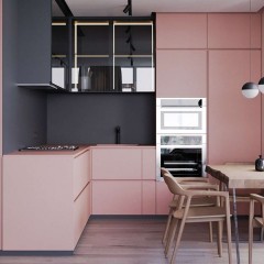 Розовая кухня Верджиния