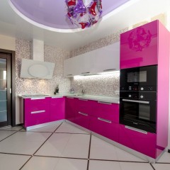 Розовая кухня Рума