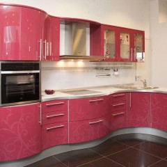 Розовая кухня Роуз оболочка