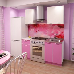 Розовая кухня Улыбка