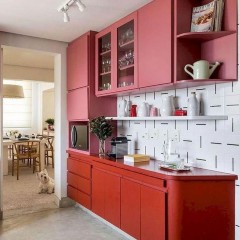 Розовая кухня Сканди