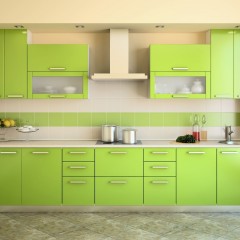 Кухня салатовая Кандела