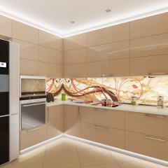 Кухня цвета шампань Деа