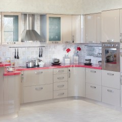 Кухня цвета шампань Василиа