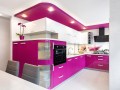 Кухня цвета фуксия Полидамна