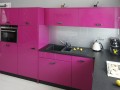 Кухня цвета фуксия Айола