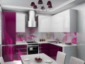 Кухня цвета фуксия Иовилла