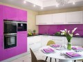 Кухня цвета фуксия Аканта