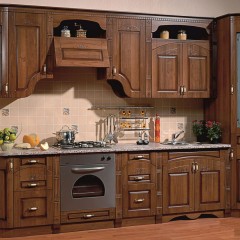 Кухня цвета орех Аминта