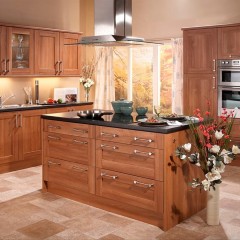 Кухня цвета орех Анфия