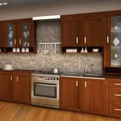 Кухня цвета орех Кристина