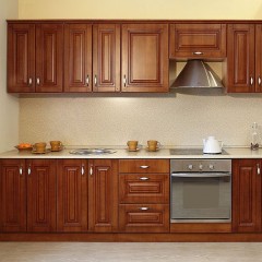 Кухня цвета орех Сантия