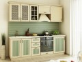 Кухня оливкового цвета Лиана