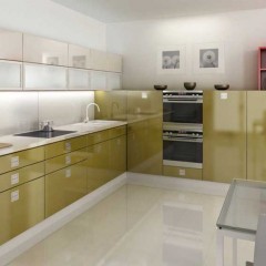Кухня оливкового цвета Нелли