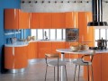 Кухня оранжевого цвета Гретта
