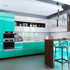 Бирюзовая кухня Лазурь