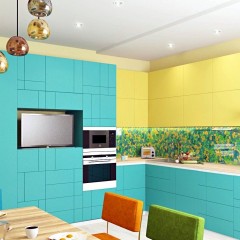 Бирюзовая кухня Мартин