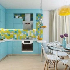 Бирюзовая кухня Голубое Небо