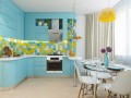 Бирюзовая кухня Голубое Небо