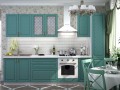 Бирюзовая кухня Сточен