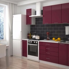 Кухня вишневого цвета Джулия