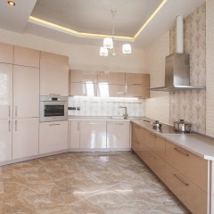 Кухня цвета кофе с молоком Наркис