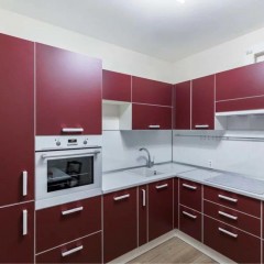 Кухня вишневого цвета Эдита