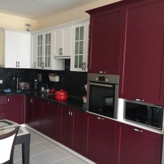 Кухня вишневого цвета Джаз