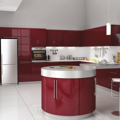 Кухня вишневого цвета Ивана