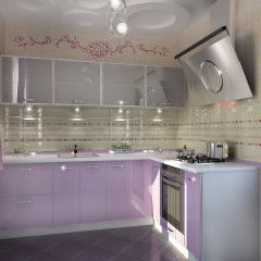 Сиреневая кухня Елена