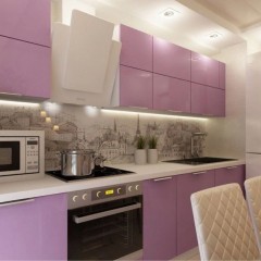 Сиреневая кухня Люцида