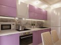 Сиреневая кухня Люцида