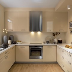 Бежевая кухня Ваниль