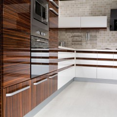 Кухня лакированная плита МДФ Николина