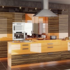 Кухня лакированная плита МДФ Рузана